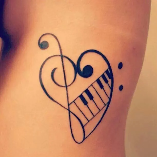 Tatuajes de notas musicales