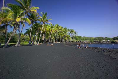 Pantai Punaluu, Hawaii - Pantai Berpasir Hitam