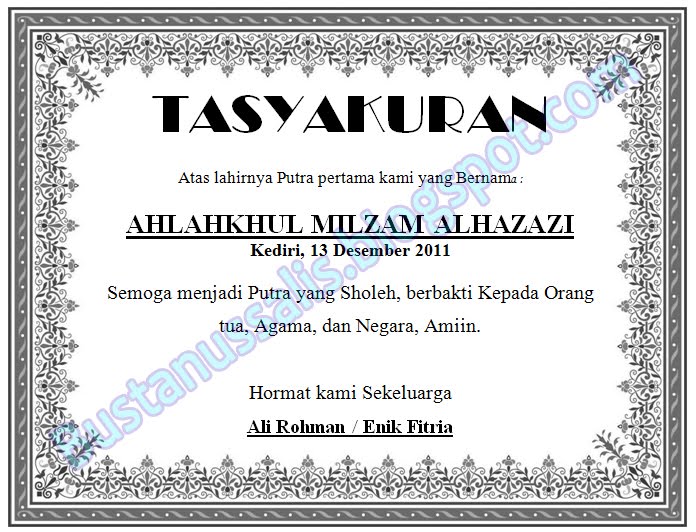Bustanus salis BLOG: Download template undangan Walimatul 