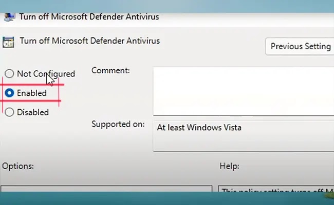 طريقة تعطيل windows defender في ويندوز 11 بشكل نهائي