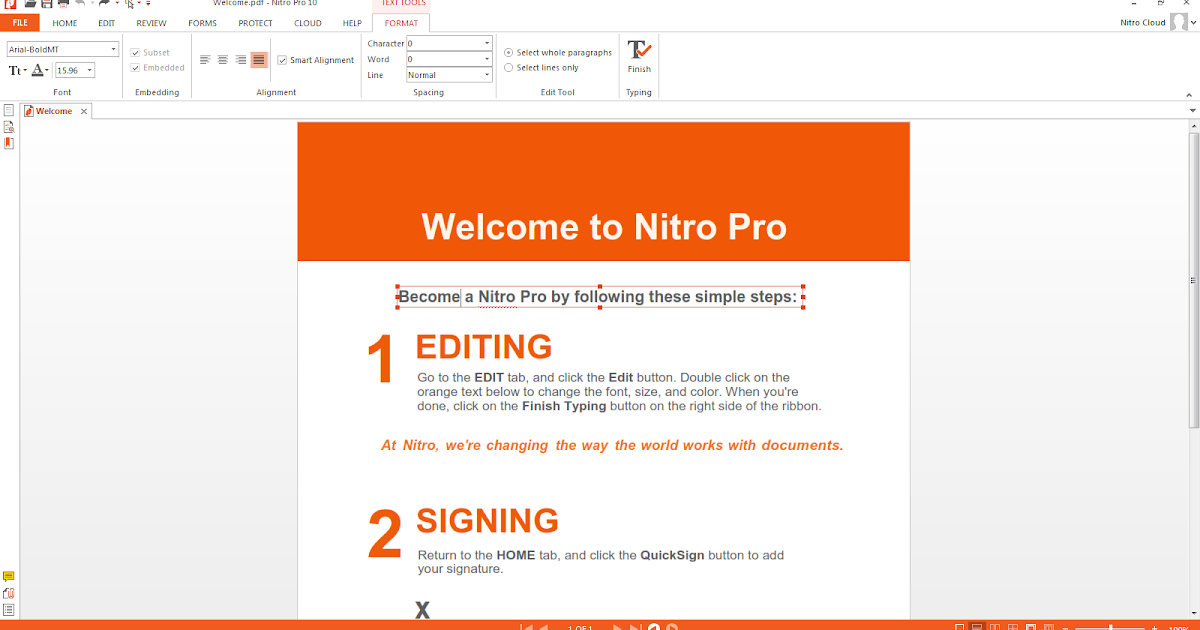 Nitro Pro 10.5.1.17 + Serial Key Free Downlaod Free Application