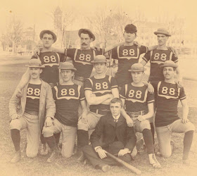 A photograph of the 1888 baseball team.