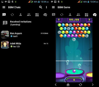 BBM Black with Bubble Shooter Game v3.1.0.13 Apk Terbaru Full