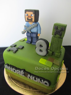 birthday cake Lego Minecraft