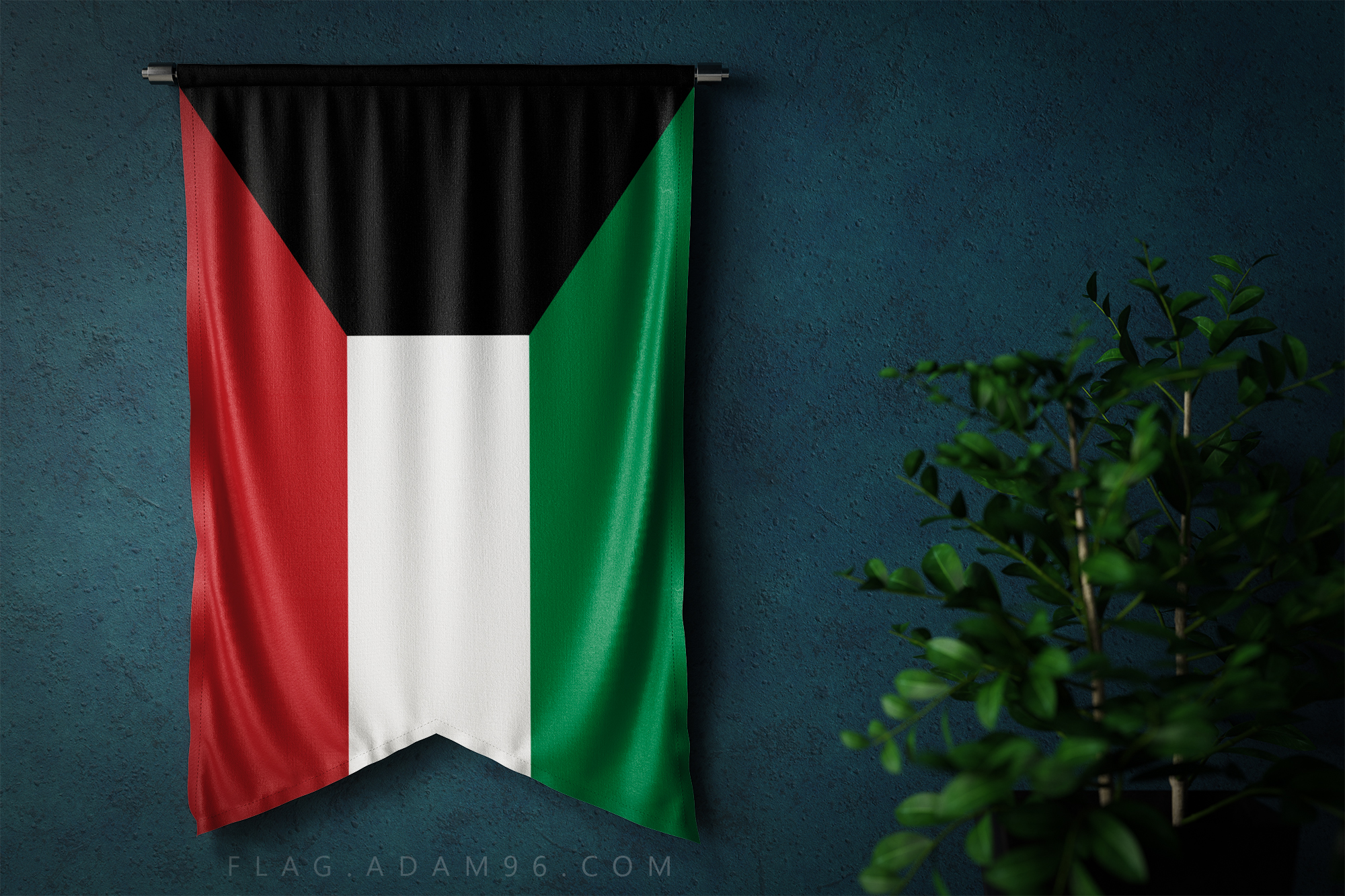 علم الكويت خلفية علم الكويت على الحائط Kuwait Flag On The Wall