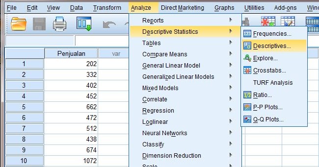 TUTORIAL STATISTIK: DESKRIPSI STATISTIK