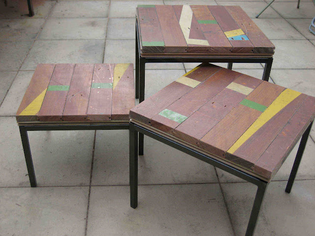 recycled wood klubbo table