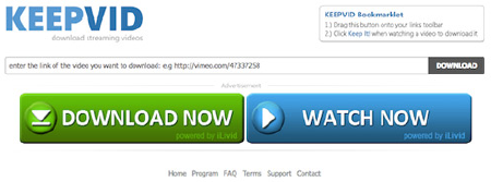 Download Video Di Internet Via KeepVid.Com 2