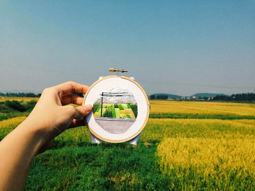 Hanoi - Sew Wanderlust: Designer Embroiders Her Travels On-Site Instead Of Taking Photos