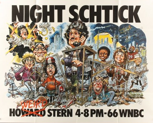 Subway poster for the Howard Stern show on 66 WNBC