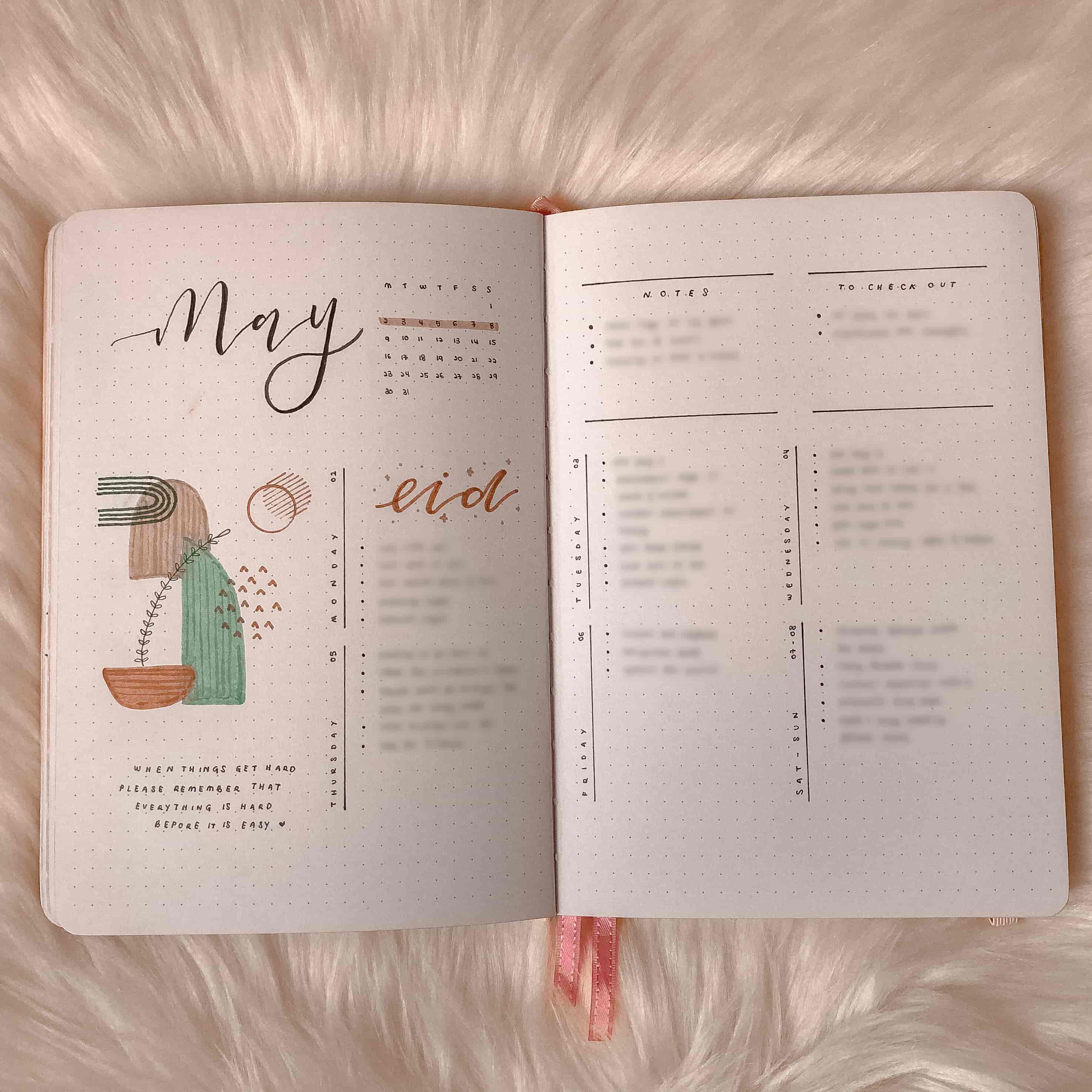 may bullet journal weeklies 1