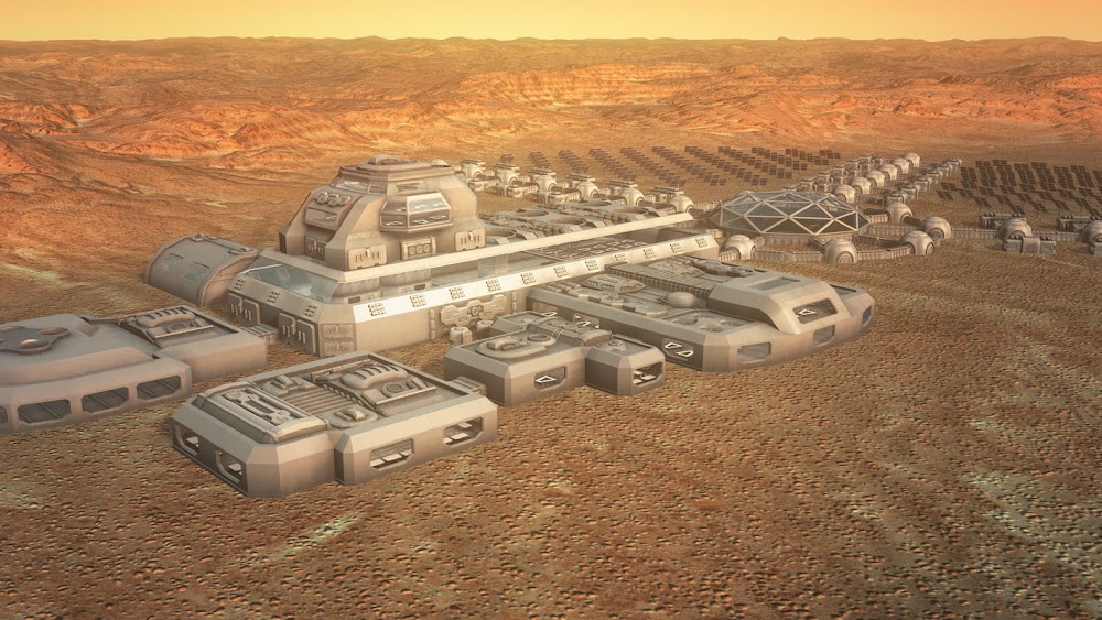 Mars colony concept by Dmitry Azarov for National Geographic's MARS TV series