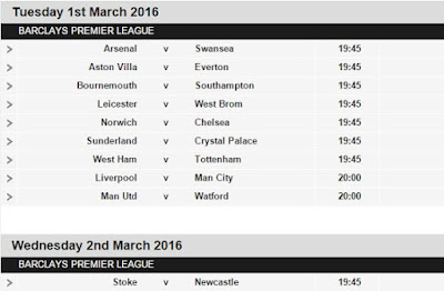 Inilah Jadwal Lengkap Liga Inggris EPL 2015-2016