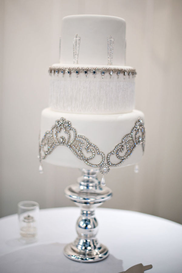 Glamorous Chic Wedding Cake