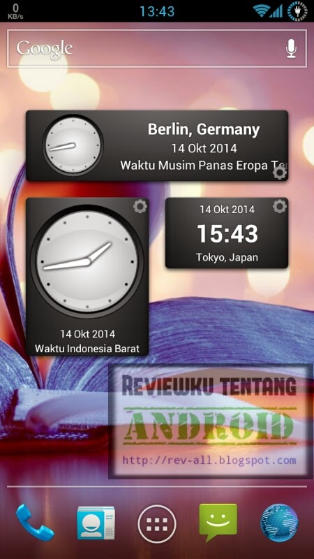 3 jenis widget aplikasi PERFECT WORLD CLOCK - aplikasi android jam dunia dan memiliki widget (rev-all.blogspot.com)