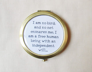 image compact mirror literature domum vindemia jane eyre I am no bird charlotte bronte