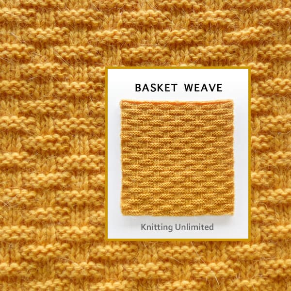 Basket weave Knit Purl block 53