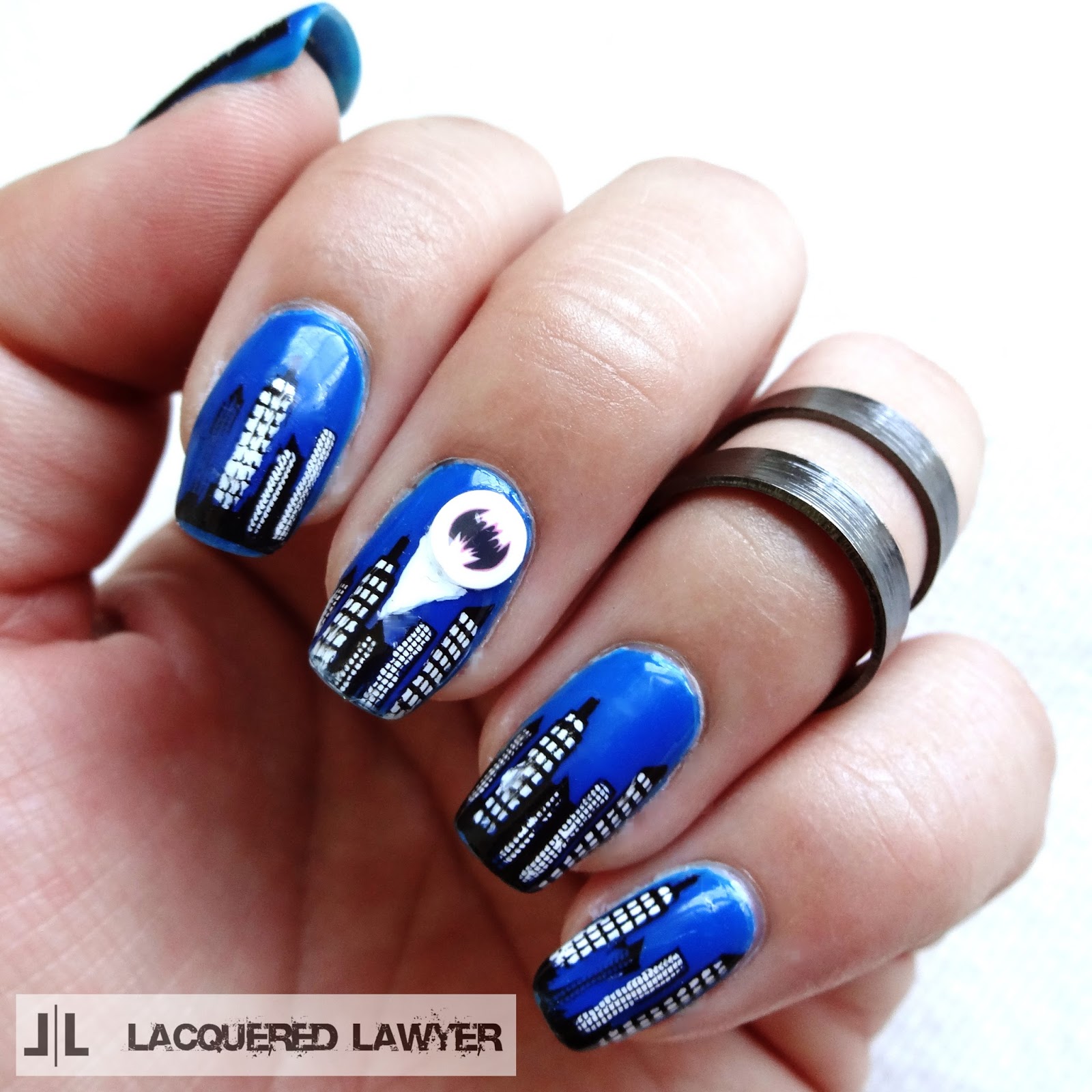 Gotham City Nail Art