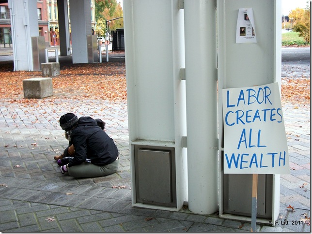 Occupy Portland - N17: Occupy the Banks!  Portland, Oregon.  11:05 AM