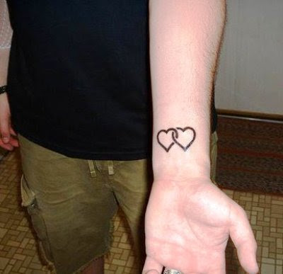 If you want small cute heart tattoos that look simple printed with bold