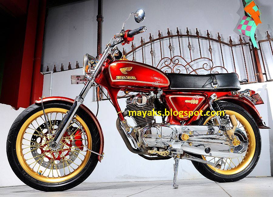 Seribu Caraku: Modifikasi Honda CB 125 : Merah Meriah!!