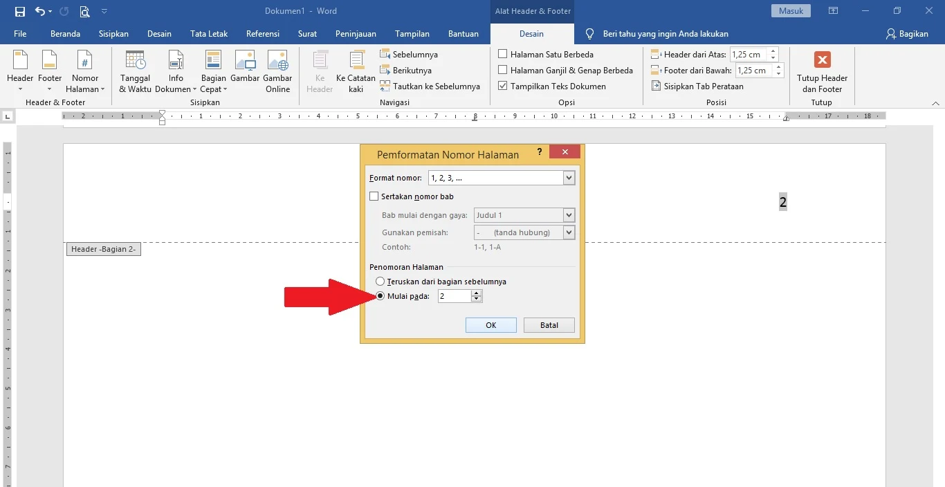 Cara Membuat Nomor Halaman Berbeda Pada Microsoft Word 12