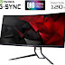 Acer Predator Gaming X34 Pbmiphzx Curved 34 Inches  Ultrawide QHD Monitor with NVIDIA G-SYNC Technology (Display Port & HDMI Port) Black