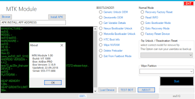 MTK Bootloader and Frp Unlock tool 2018 free download