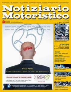 Notiziario Motoristico 2014-06 - Settembre 2014 | TRUE PDF | Mensile | Professionisti | Attrezzature e Sistemi | Automobili | Commercio | Ricambi
Dal 1965 è la rivista leader del mercato dell'industria e del commercio di componenti e accessori per autoveicoli e motocicli. Presenta tutte le novità riguardanti i veicoli a motore e i settori ad essi collegati: ricambi, accessori, componenti, attrezzature per officine e diagnosi.