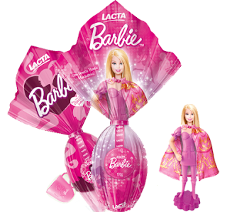 Opções de ovos de páscoa Barbie