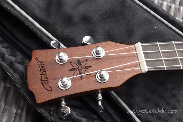 Makanu Mahogany Concert Ukulele headstock