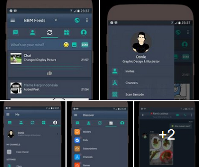 Download BBM Mod Kryptonite Versi 3.3.1.24 Update Terbaru Gratis For Android