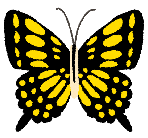 無料イラスト かわいいフリー素材集 アゲハチョウのイラスト 蝶