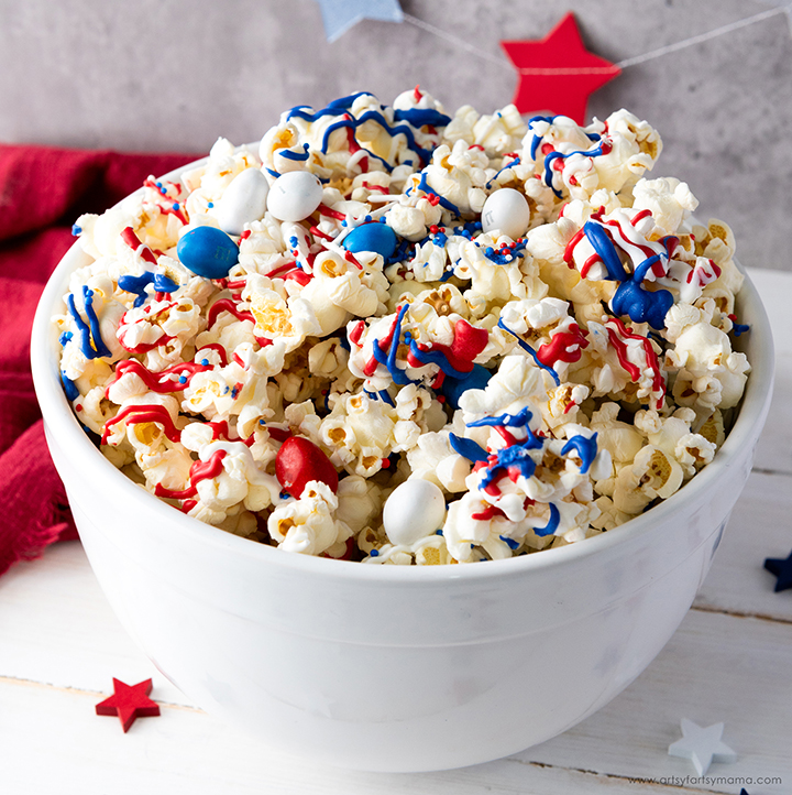 4th of July Patriotic Popcorn