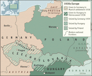 Czechoslovakia after Munich Pact,1938 