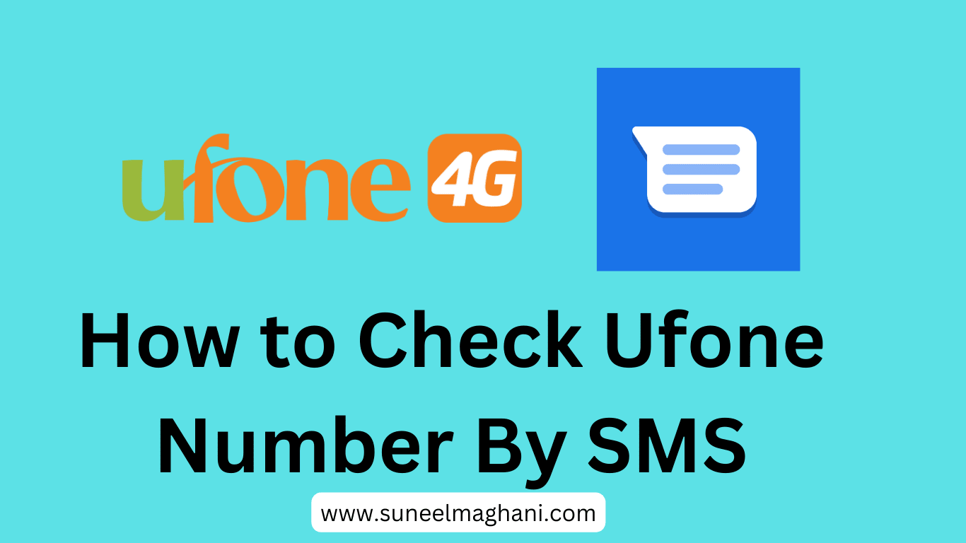 how to check ufone number by sms