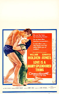 LOVE IS A MANY-SPLENDORED THING. Estados Unidos. Window Card: 36 x 56 cms. LA COLINA DEL ADIÓS. Love is a Many-Splendored Thing. 1955. Estados Unidos. Dirección: Henry King. Reparto: Jennifer Jones, William Holden, Isobel Elsom, Richard Loo, Torin Thatcher, Murray Matheson, Jorja Curtright, Virginia Gregg.