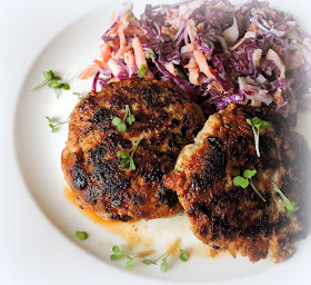 Turkey Burgers with Cranberries & Goat's Cheese