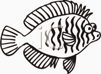 Cartoon Fish Black And White