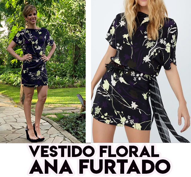 O vestido floral da Ana Furtado no É de Casa