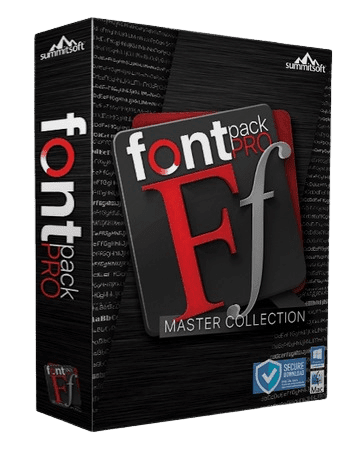 Summitsoft FontPack Pro Master Collection 2023 poster box cover