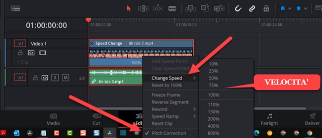 change speed e pitch correction