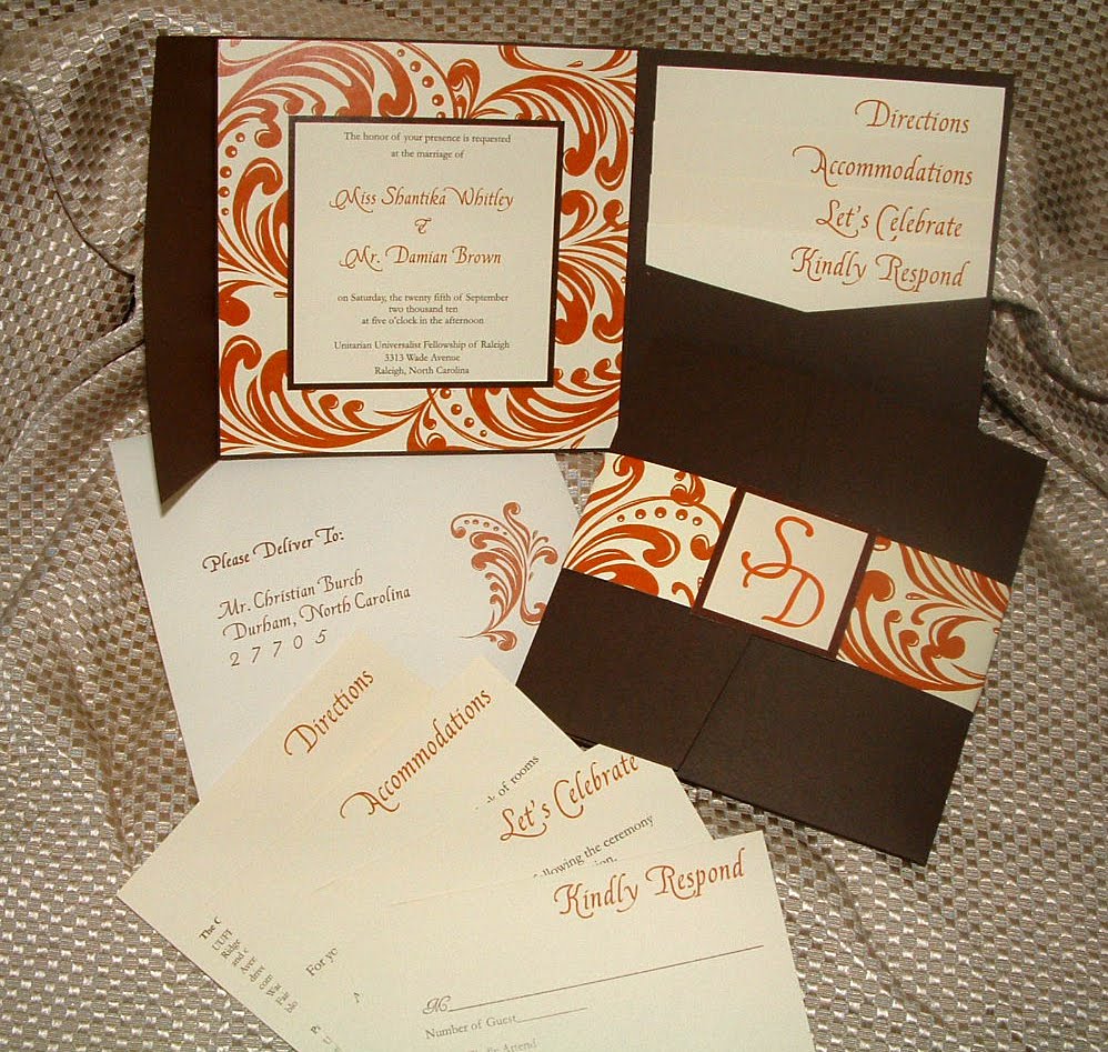 fall wedding invites