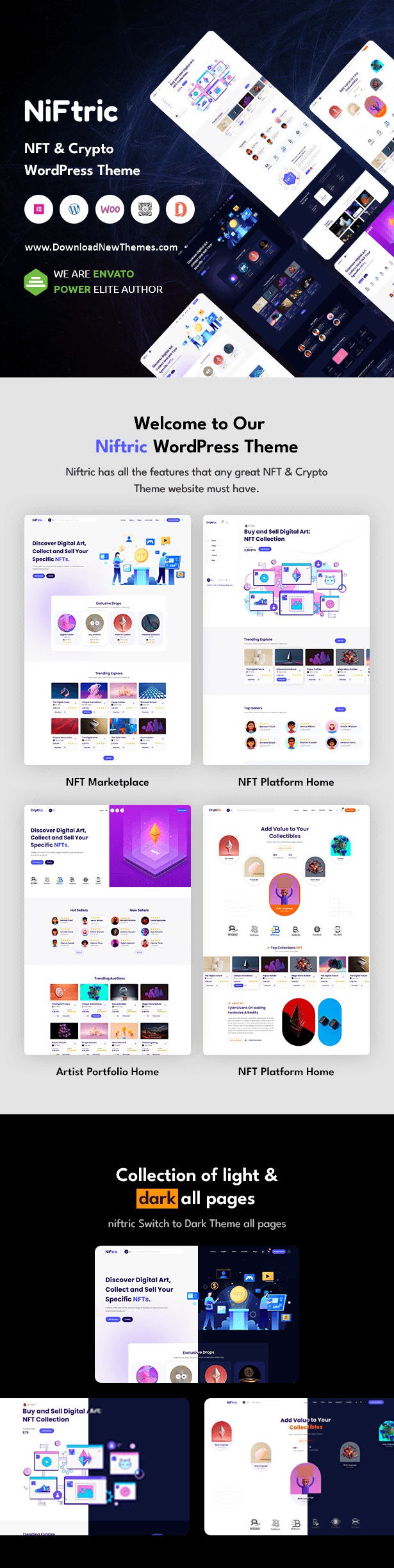 Niftric - NFT Marketplace WordPress Theme Review