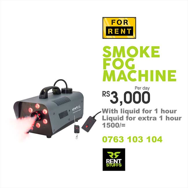 Fog/Smoke Machine for Rent ( With LED lights )