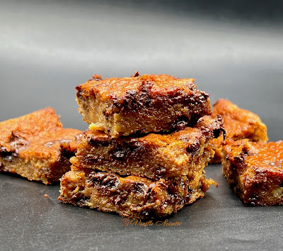 BROWNIE BEURRE DE CACAHUÈTE et  PÉPITES DE CHOCOLAT