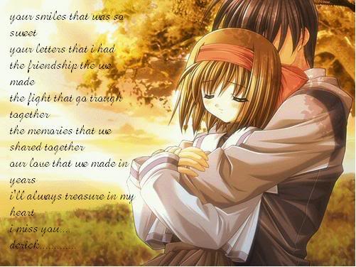sad anime love quotes. anime couples quotes. anime