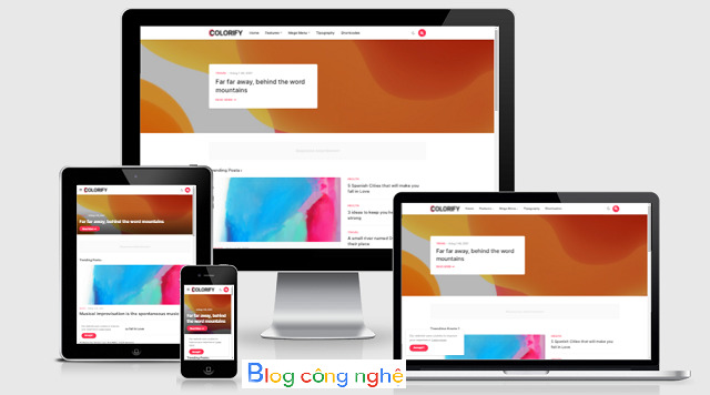 Colorify v1.5 Blogger Template Premium