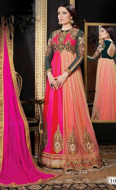 Indian Actress Celina Jaitely In Long Dresses 