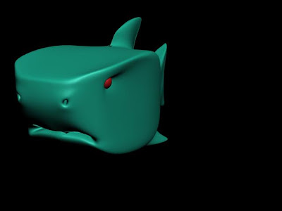 tiburon, 3d max, diseño 3d